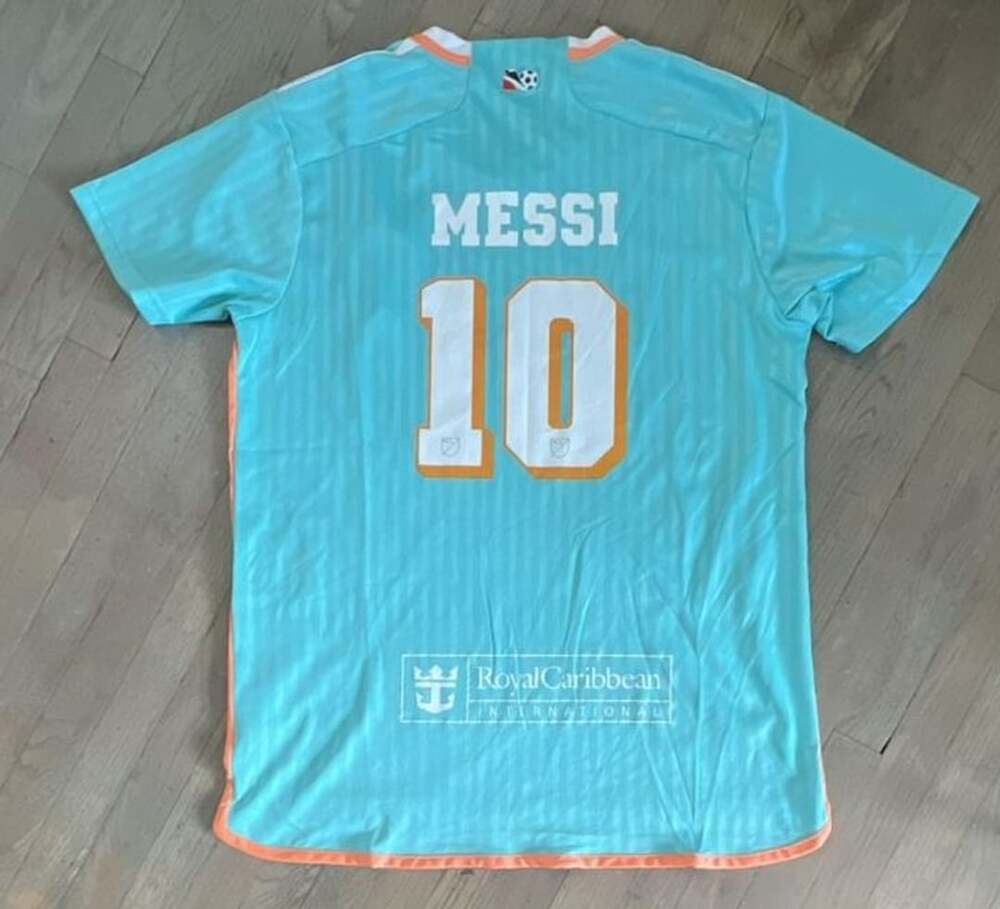 Adidas Inter Miami CF 2024 Messi Easy Mint Third Soccer Jersey Size L